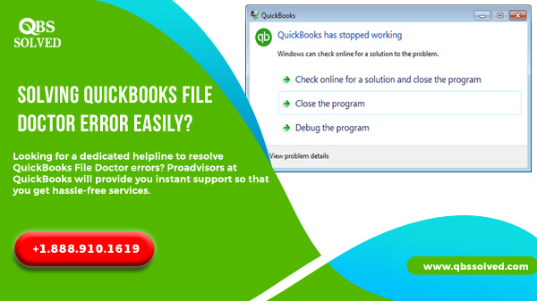 How to Fix QuickBooks File Doctor Error