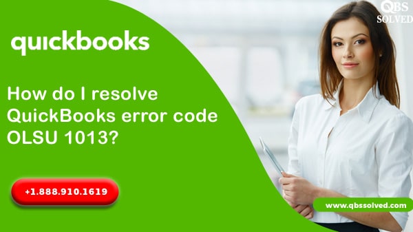 QuickBooks error code OLSU 1013