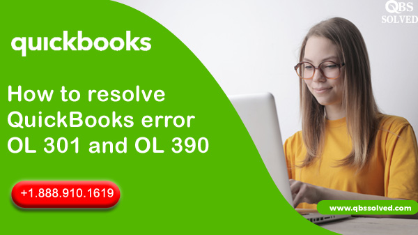 QuickBooks error OL 301 and OL 390