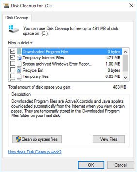  Disk Cleanup to fix Quickboks payroll Error 30159