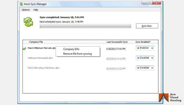 Updating QuickBooks sync manager. 
