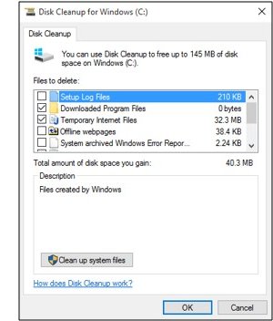  Running Disk Clean-up