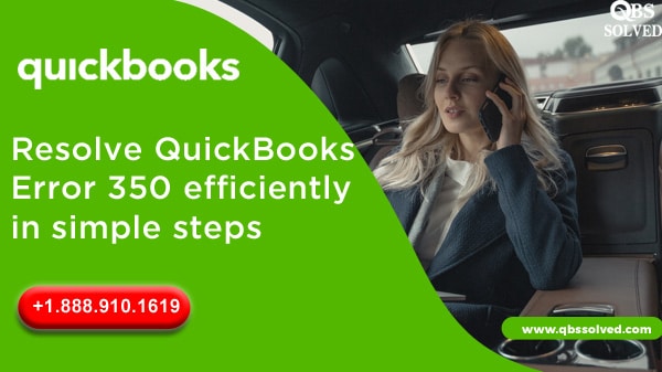 QuickBooks Error 350 efficiently in simple steps