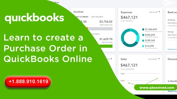 Learn to create a Purchase Order in QuickBooks Online