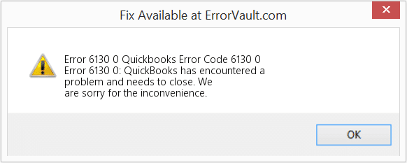 QuickBooks Error 6130,0