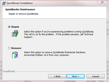 Method 3: Repairing QuickBooks Desktop