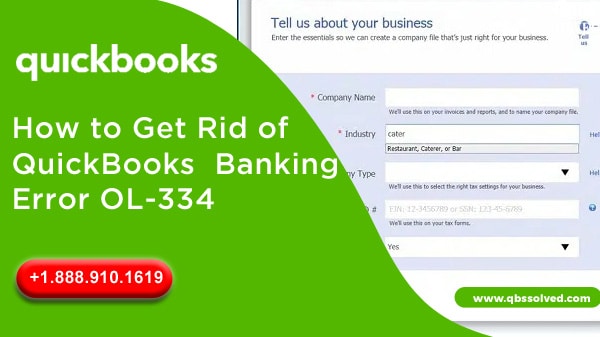 QuickBooks Banking Error OL-334