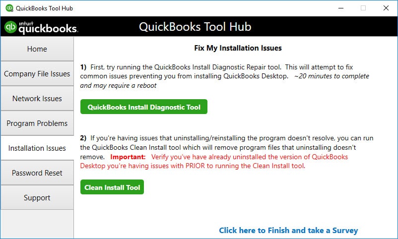  QuickBooks file doctor. 
