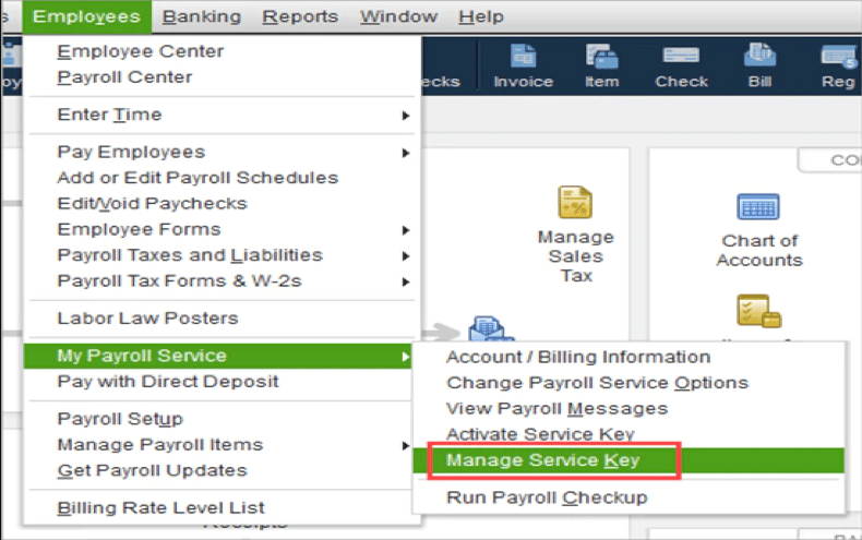 Solution 6:Editing the payroll service key