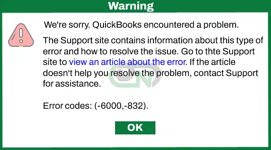 QuickBooks error 6000, 832