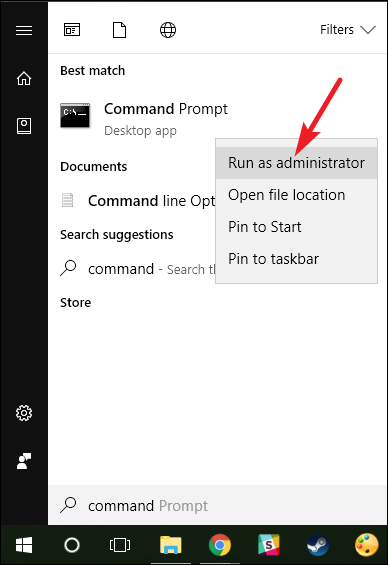 opt for run as admin option