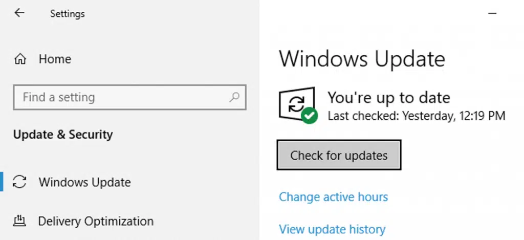 Updating windows to its latest release